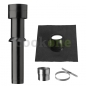 Preview: MV plus Dachhaube in schwarz mit Universal FLEX-Pfanne 36166