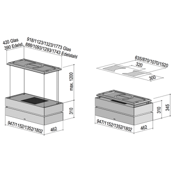 Berbel Skyline Edge BDL 115 SKE 1050002 Deckenlifthaube im Shop bestellen