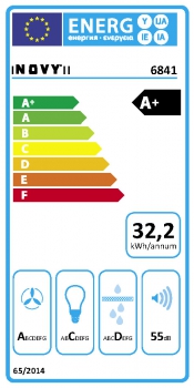 NOVY Pureline 6841 Deckenhaube Energielabel