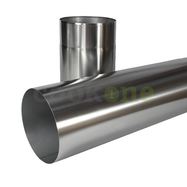 EASYTEC Edelstahl Rundrohr Ø 150 mm Länge 0,25 Meter 48.025