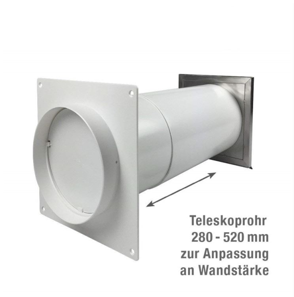 Energie sparender Mauerkasten zum Energiesparen für Abluft Dunstabzugshaube