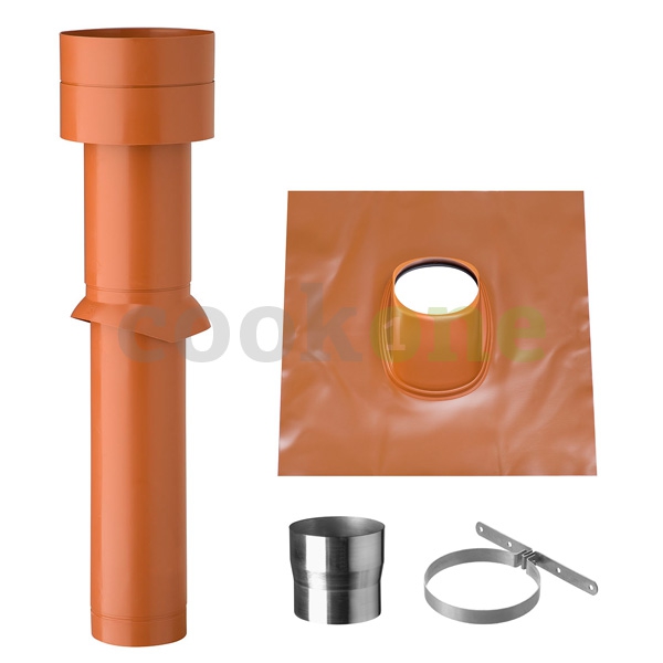 NOVY easytec Dachdurchführung Blei naturrot 34175
